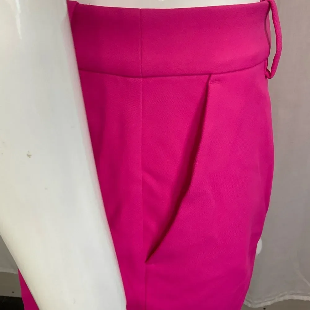 NEW Tory Sport Bright Pink Pockets Tech Twil Golf Skort Size M